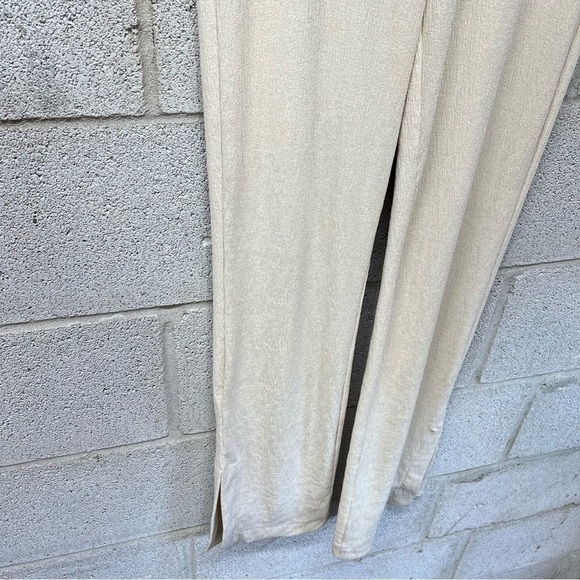 Zara Cream Stretch Pants - Picture 3 of 7